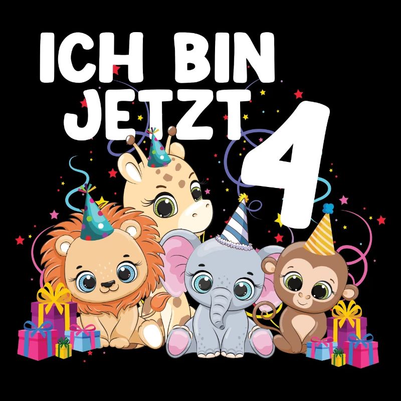Ich bin jetzt 4 kindergeburtstag Geschenkidee