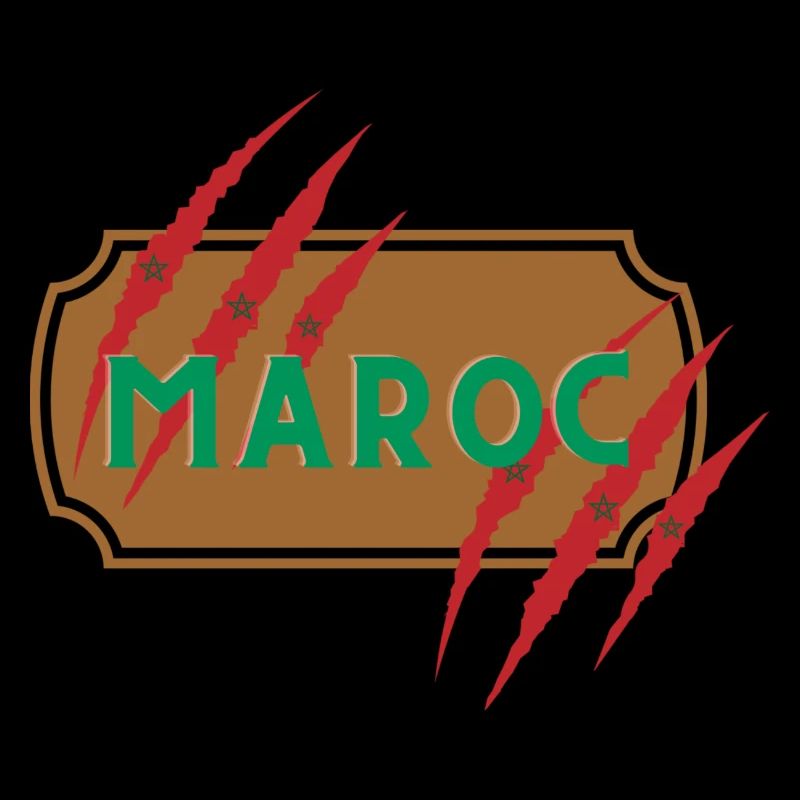 Maroc Patch mit Kratzer