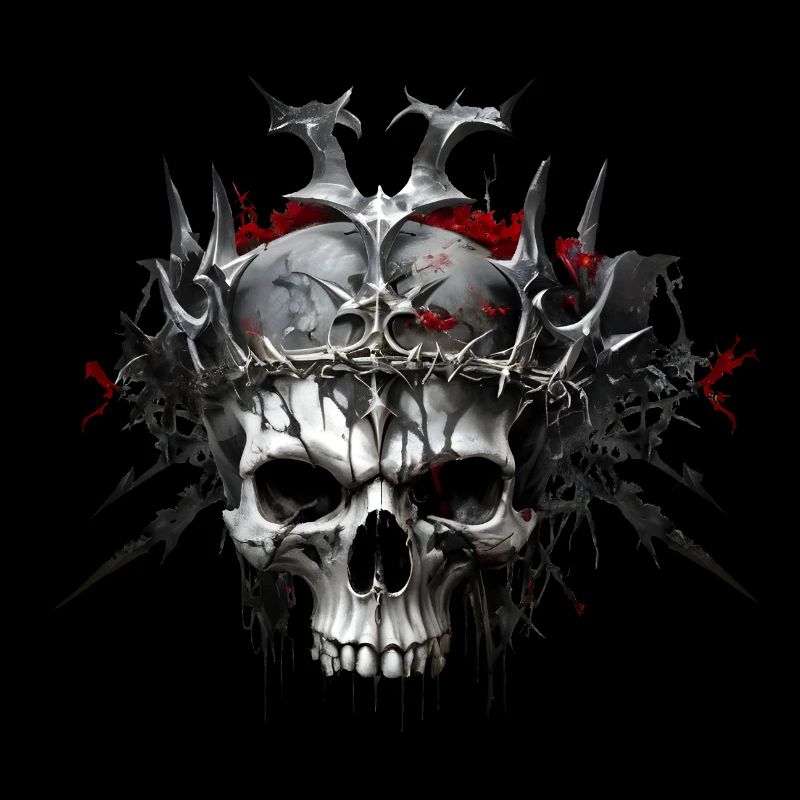 skull with crown
