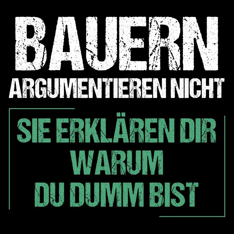 Bauern argumentieren nicht