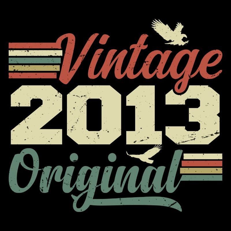 Vintage 2013 Retro Jubiläumsgeschenk