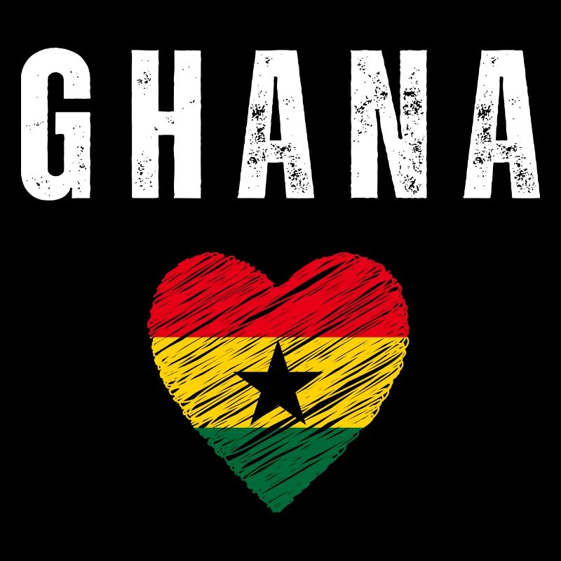 J’aime le Ghana, le drapeau ghanéen