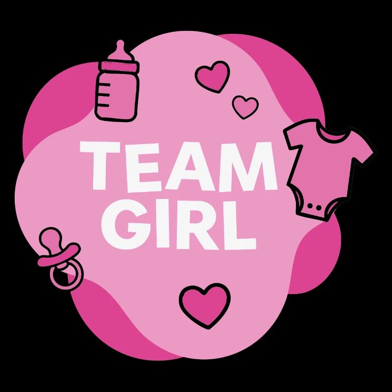 Conception de la douche de bébé de l’équipe de fille