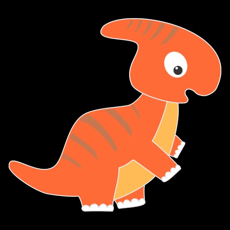 Dinosaure mignon de style dessin animé
