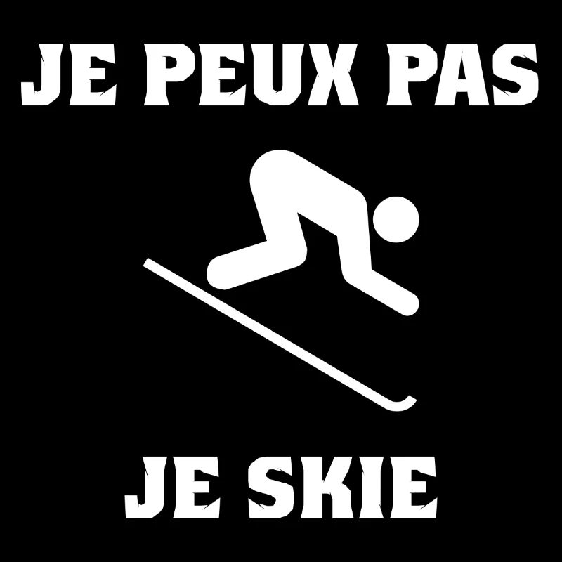 SKI. I CAN'T. SKI. MOUNTAIN. RACKET. SNOW