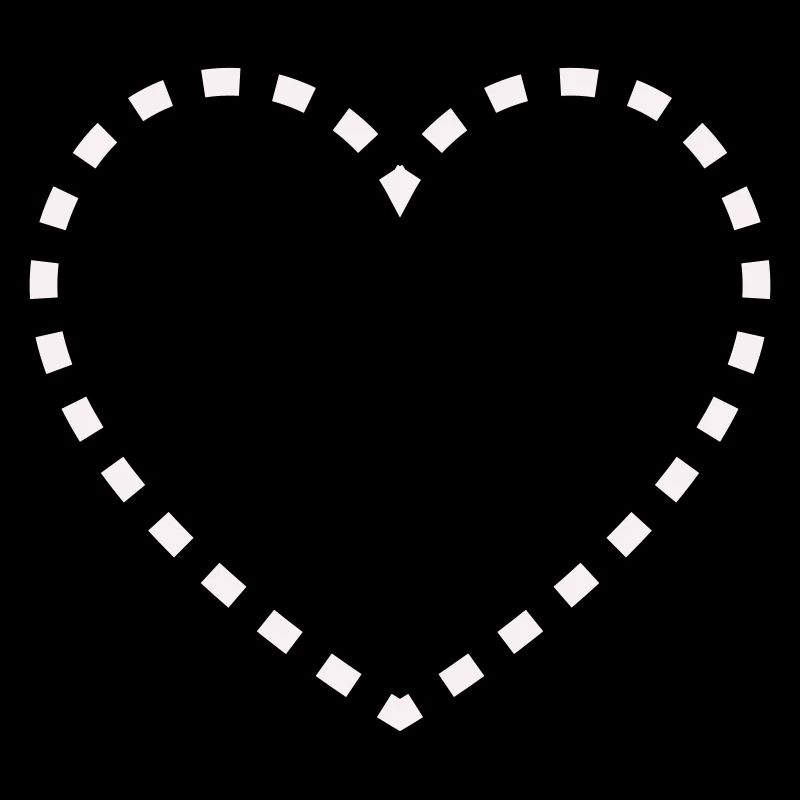 Cœur de pointillés