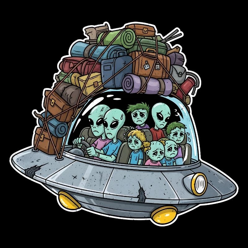 Extraterrestrial holiday trip in a UFO