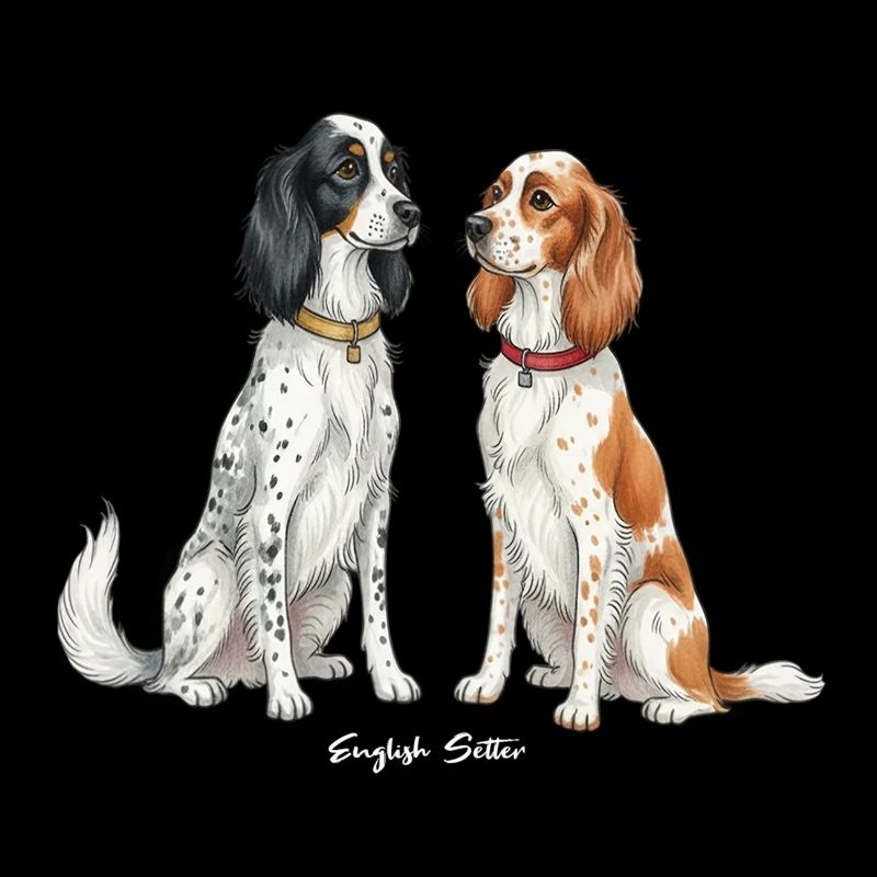 Illustration du setter anglais