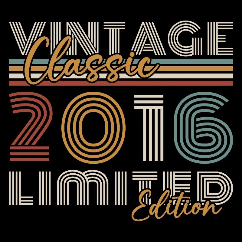 2016 Vintage Retro Geburtstagsgeschenk
