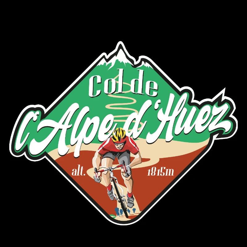 Col de l'Alpe d'Huez Cyclist
