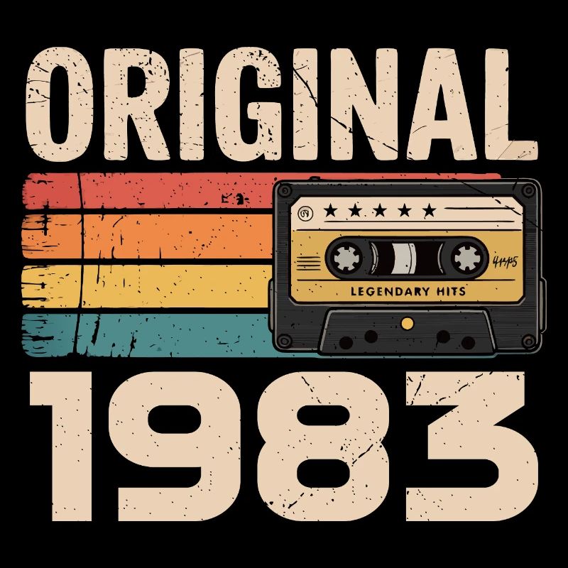 Original 1983 Vintage 1983 Rétro Anniversaire
