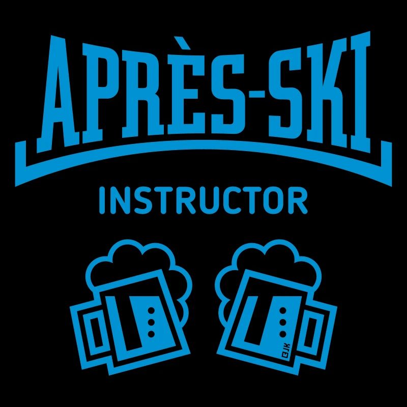 Après-Ski Instructor (Bier Apres Ski Konkav Blue)