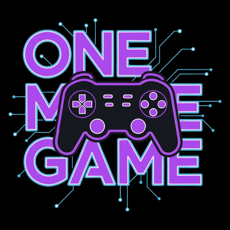 Ein Spielcontroller-Neon-Schaltkreis