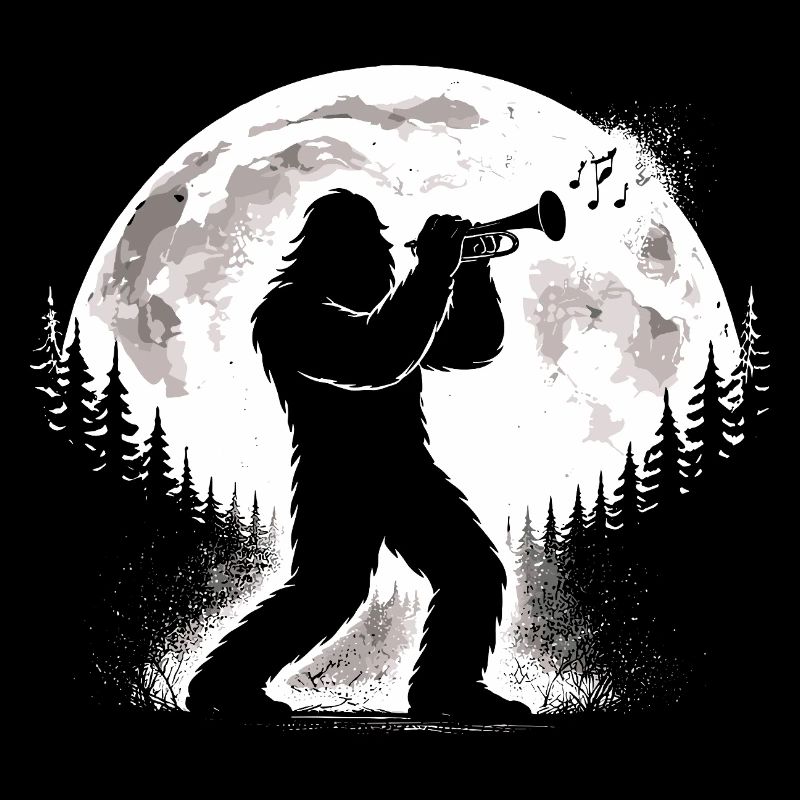 Bigfoot joue de la trompette