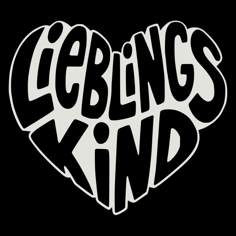 Cœur d’enfant préféré design rétro