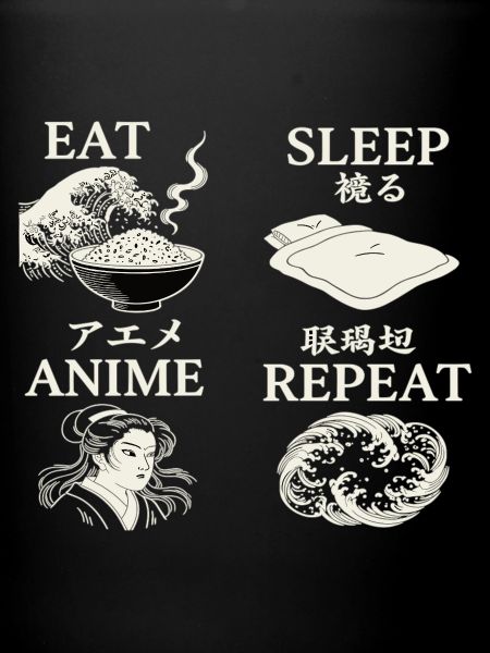MANGER DORMIR ANIME RÉPÉTER