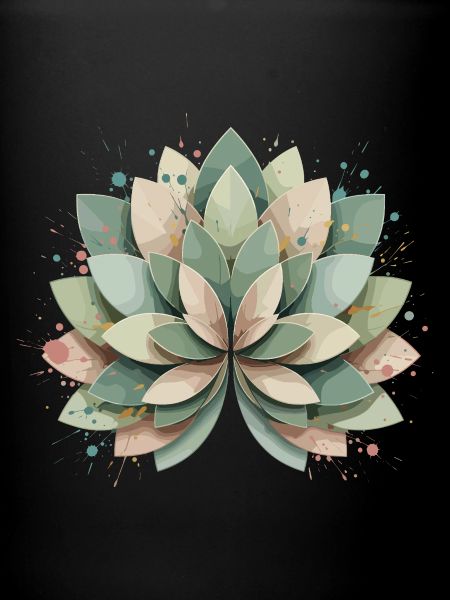 Rosette succulente pastel