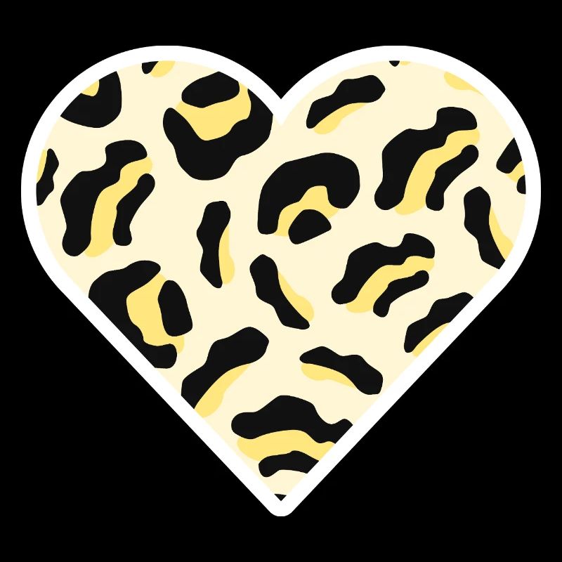 Classic Leopard Print Heart