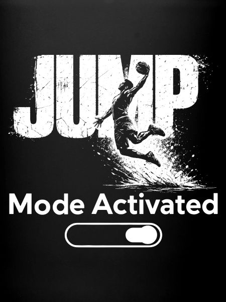 Mode saut, t-shirt activé Basket-dunk