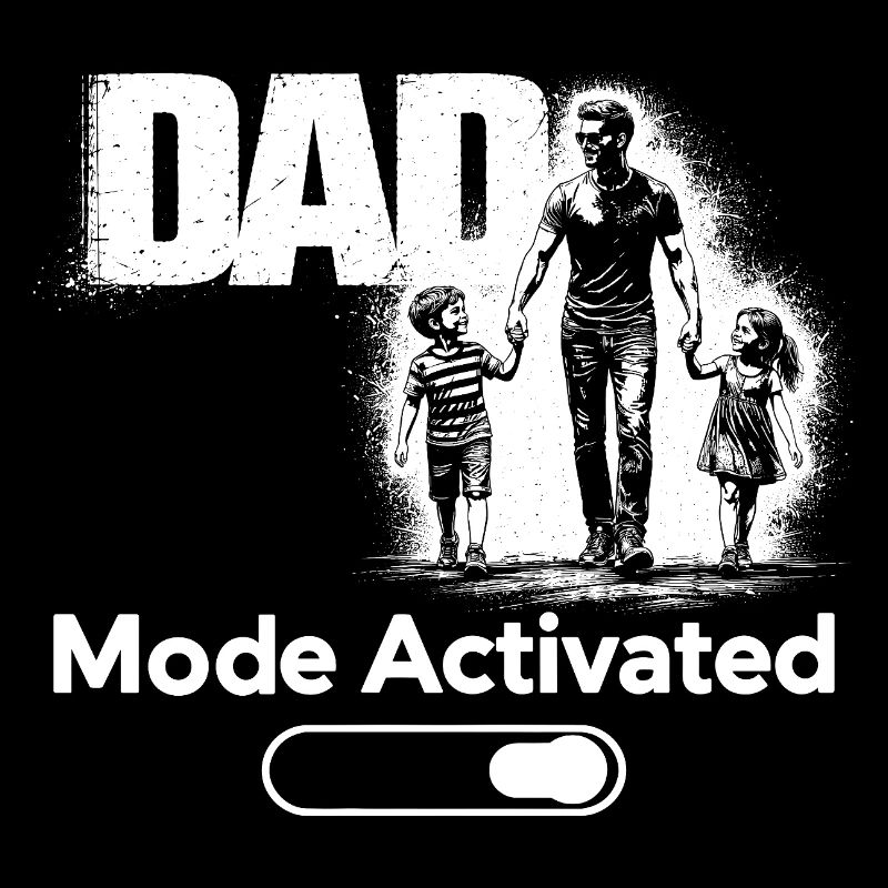 Cadeau du Papa Enfant Shirt Activé en Mode Papa