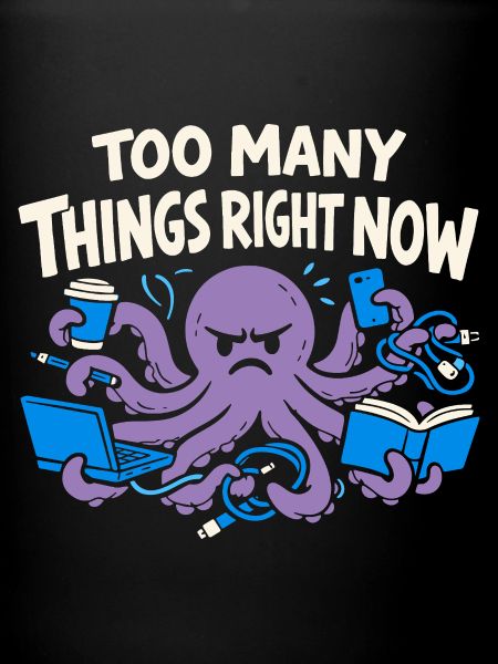 Funny Octopus Overstimulated