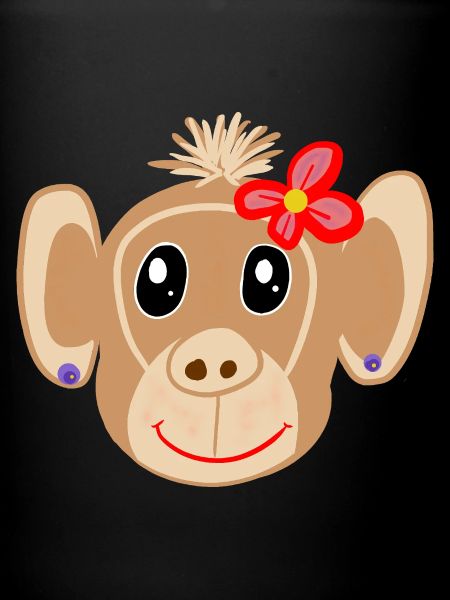 Affe Mädchen Affen Kinder