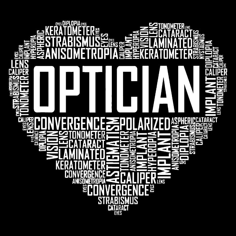 Typographie du cœur de l’opticien