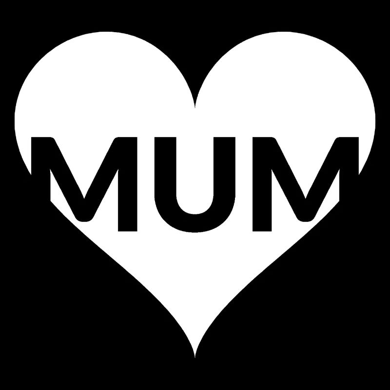 Cœur avec lettres MUM