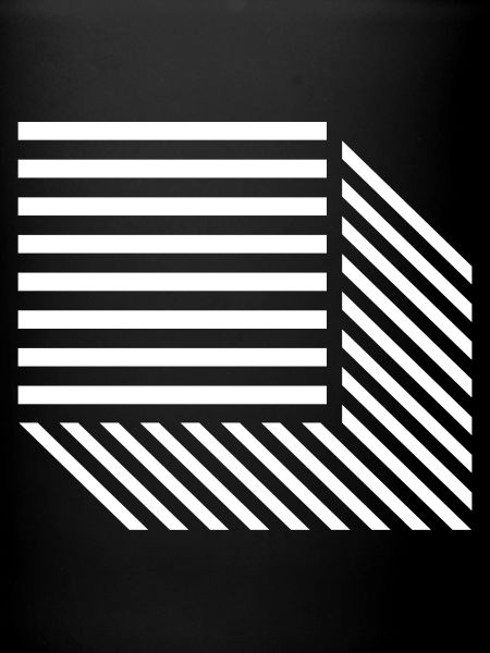 Geometric Diagonal Stripe Mosaic