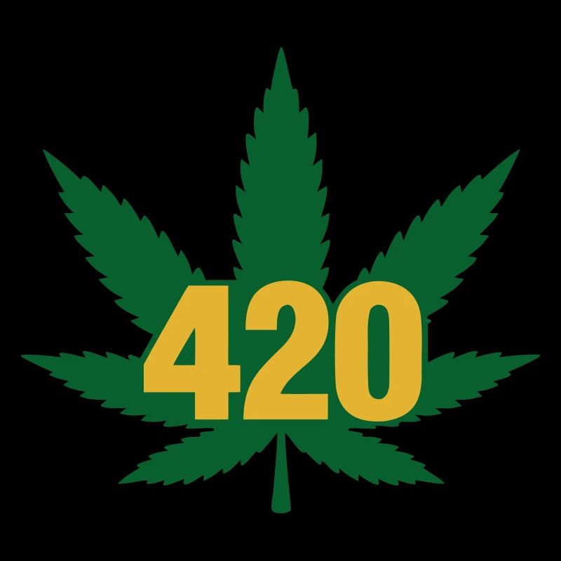 420 Cannabis Blatt Emblem