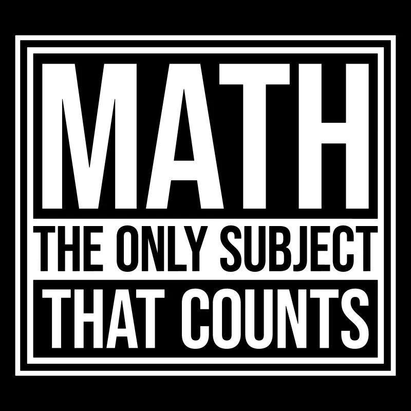 Les mathématiques La seule matière qui compte Nerd Mathe Logo