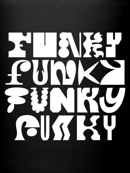 Art typographique funky