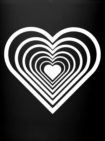 Infinite White Heart