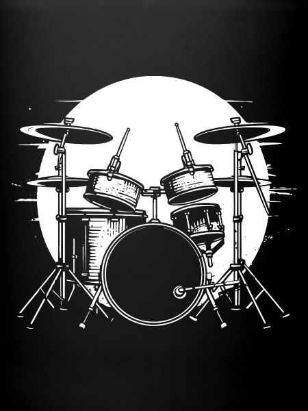 Drumkit Zeichnung