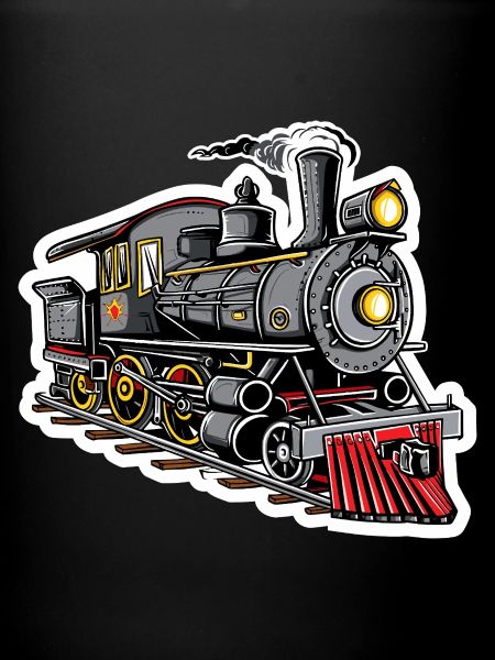 Dampflokomotive Grafik