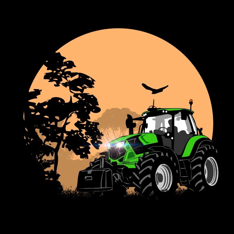 Tractor - tug - farmer - farmer