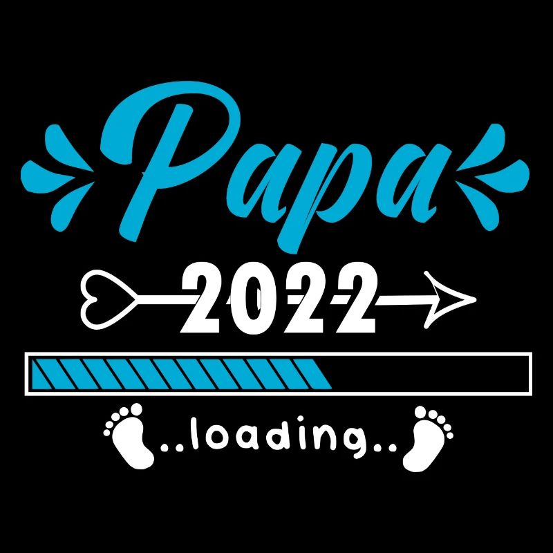 Papa 2022 Loading Werdender Vater Geschenk Geburt