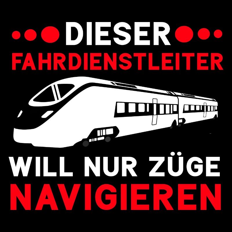 Fahrdienstleiter und Eisenbahner witzig Beruf