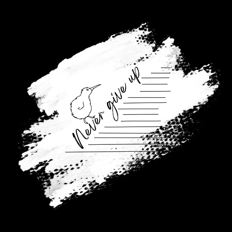 Illustration von "Never give up"