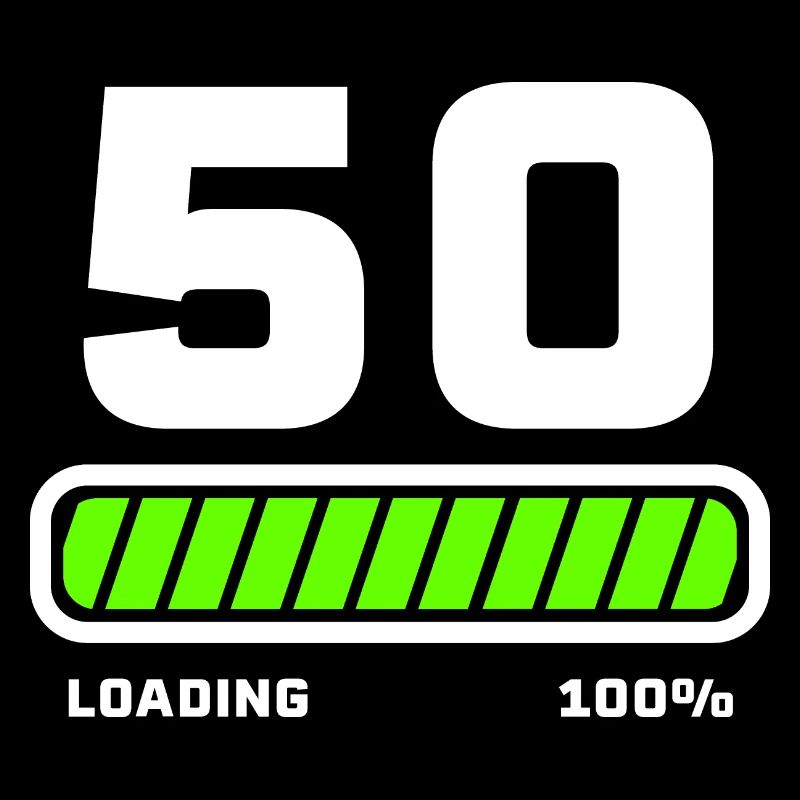 50. Geburtstag Jubiläum Loading Ladebalken