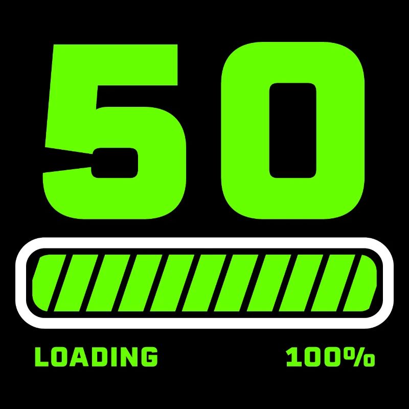 50. Geburtstag Jubiläum Loading Ladebalken