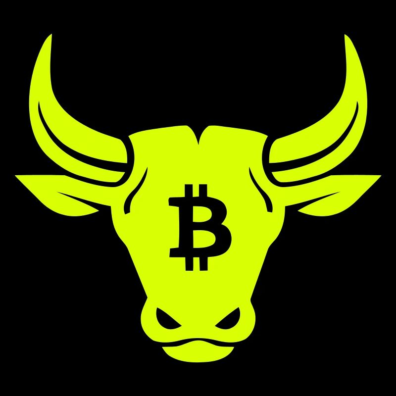 Bitcoin Crypto Bull Logo