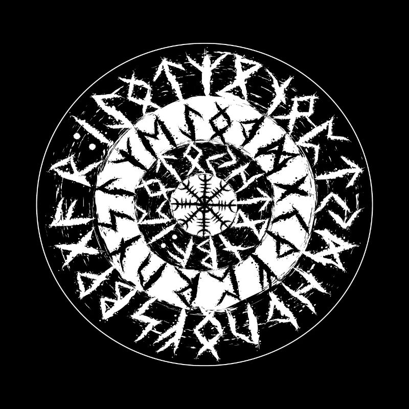 Wikinger Kompass -Vegvisir Runen Navigator Vikings