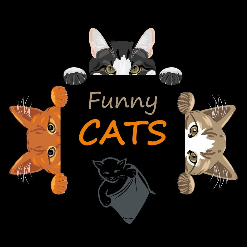 Funny spying cats