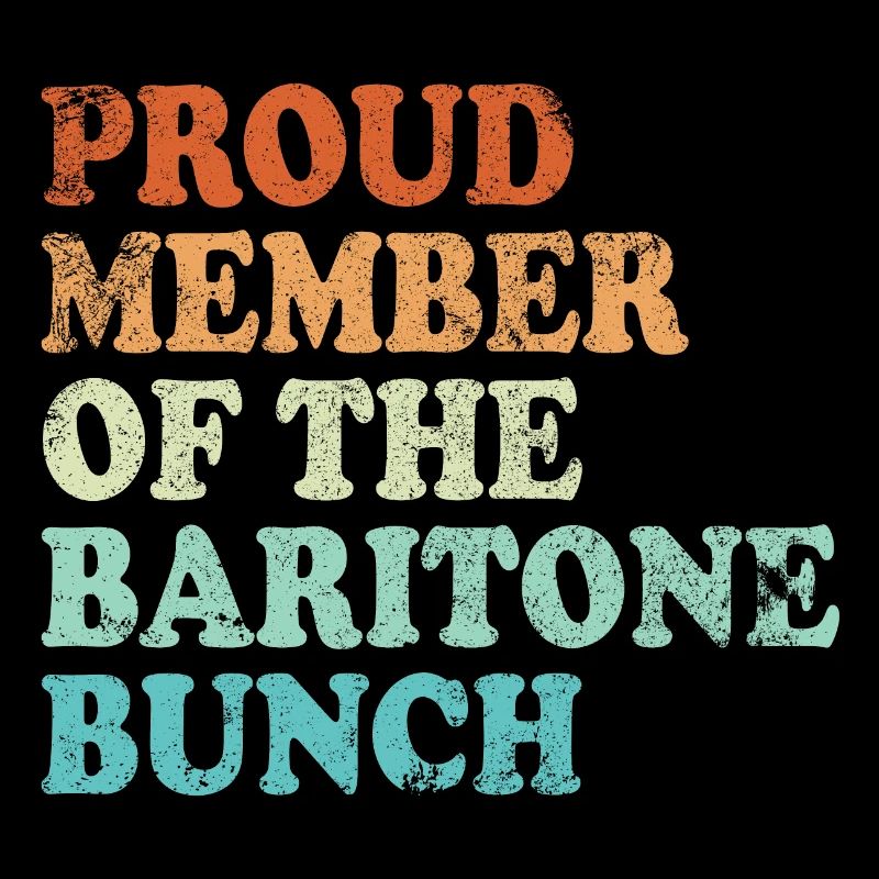 Fier membre du groupe de barytons - rétro lumineux