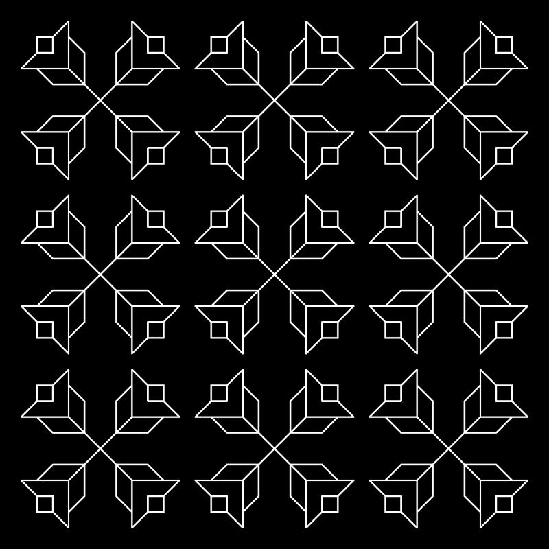 Floral Pattern Strictly Geometric