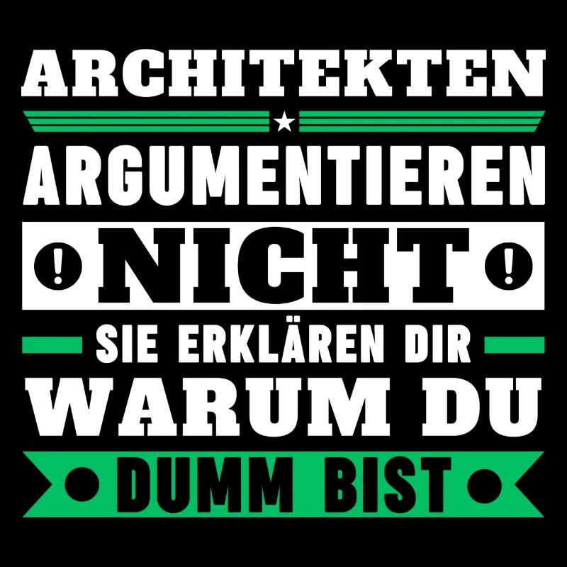 Architects don't argue