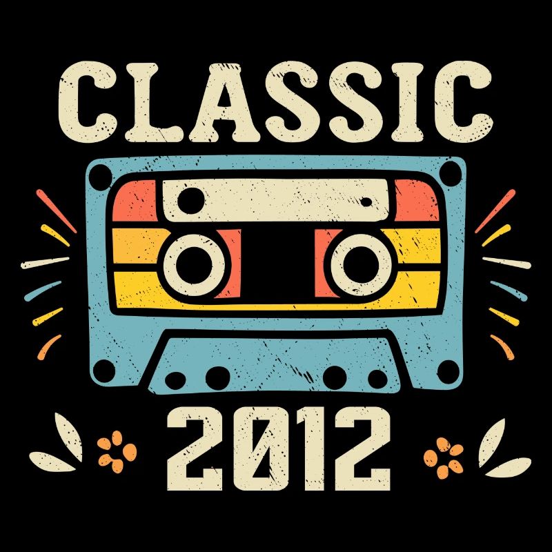 Vintage 2012 Retro Geburtstagskassette 2012