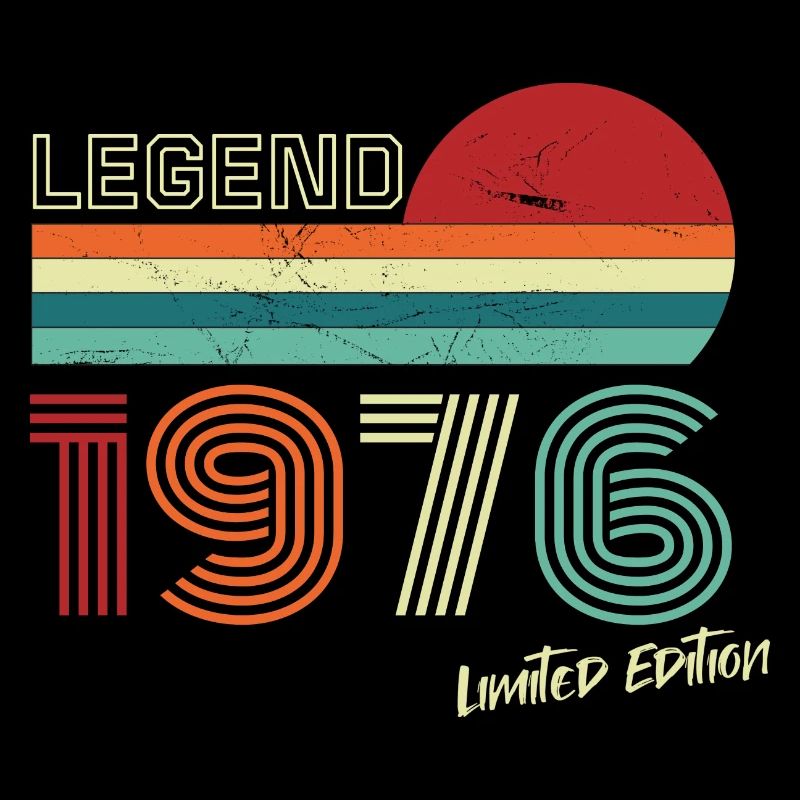 Legend 1976 Geburtstagsshirt Geschenk Jubiläum