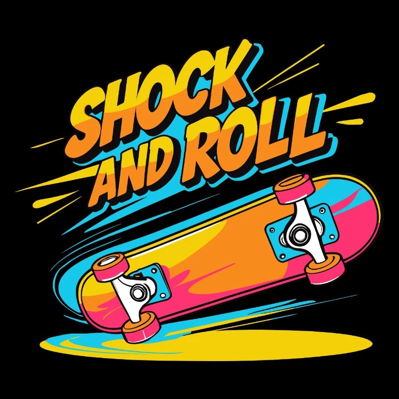 Design de skateboard élégant avec des vibrations rétro